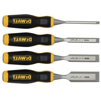 CHISELS FILES AND PUNCHES | Dewalt DWHT16063 4 Piece Wood Chisel Set