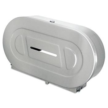 CLEANING AND SANITATION | Bobrick B-2892 Toilet Tissue 2 Roll Dispenser, 不锈钢,jumbo,20 13/16 X 5 5/16 X 11 3/8