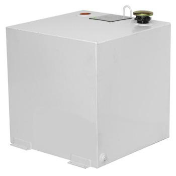 LIQUID TRANSFER EQUIPMENT | JOBOX 485000 50 Gallon Square Steel Liquid Transfer Tank - White